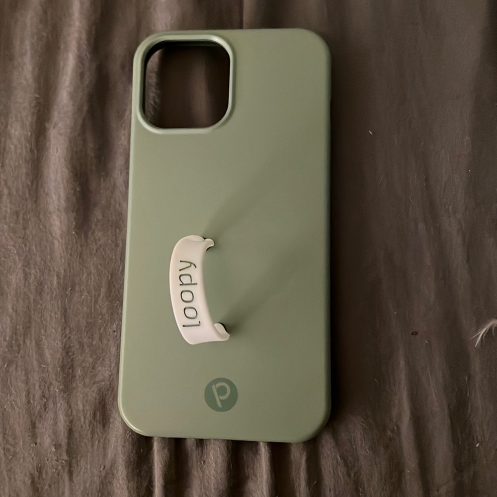 Sage green loopy case